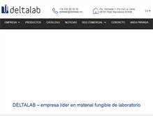 Tablet Screenshot of deltalab.es